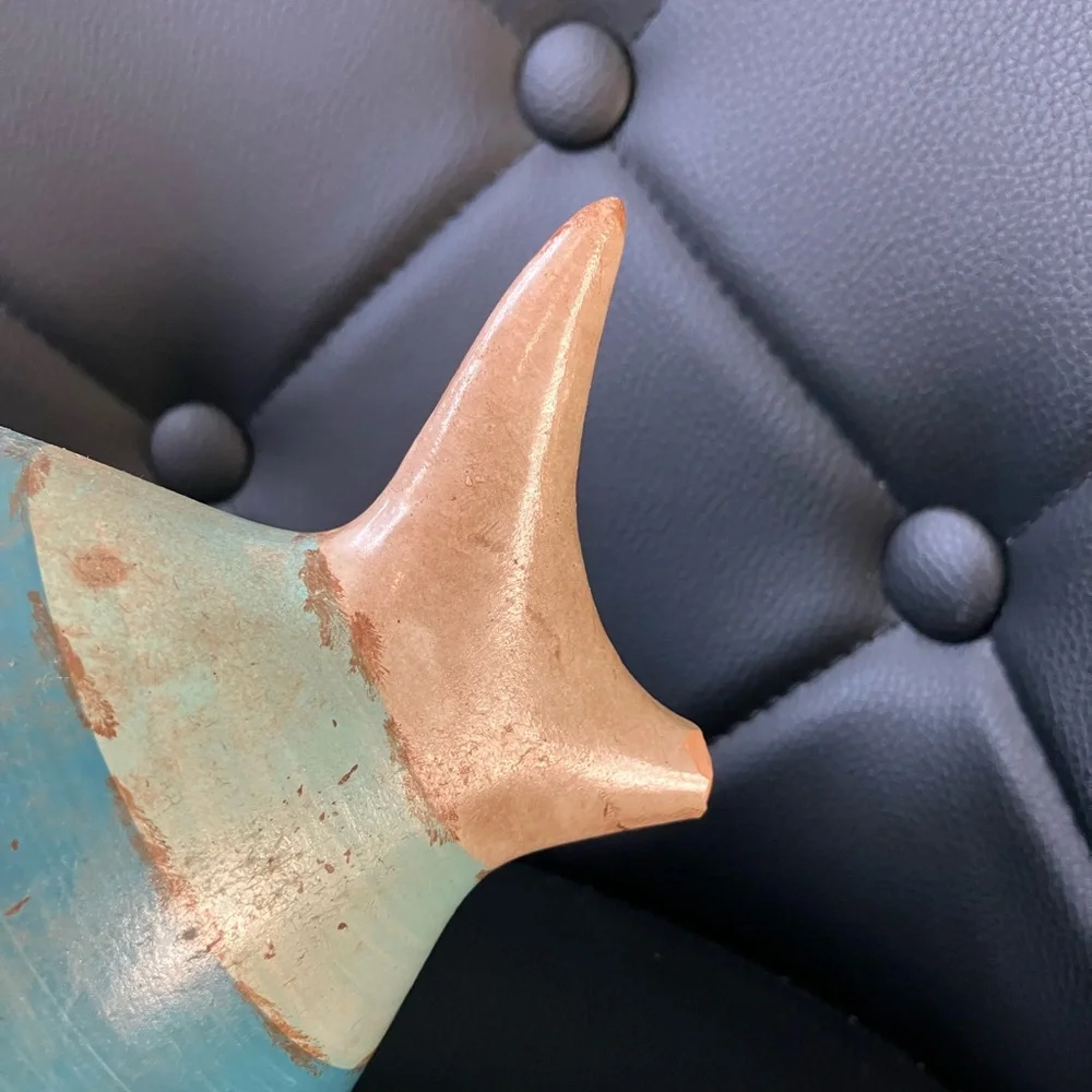 Blue and Tan Striped Fish Figurine - Picture 3 of 7